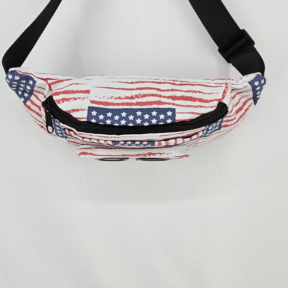 Vintage American‎ Flag Fanny Pack 4th Of July Independence Day - Picture 2 of 9